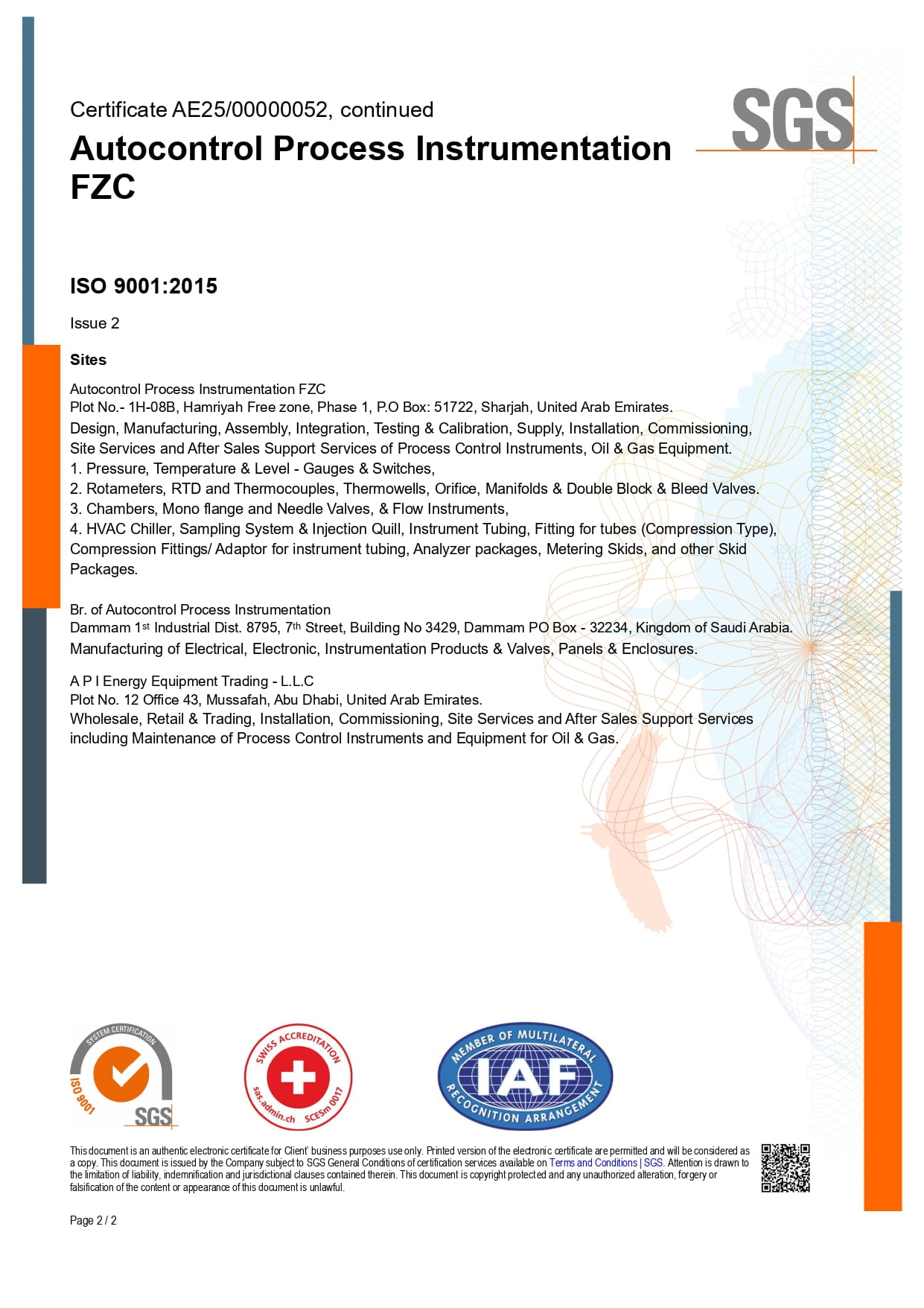 Certificate 2